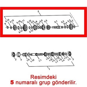 Resim Haojue Da135s Şaft Takımı 24103h3e061h000 