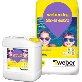 Resim Weber Dry Ss-8 Extra 35KG Çimento Esaslı Tam Elastik Su Yalıtım Malzemesi Izolasyon Malzemesi Izolasy 