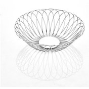 Resim Paslanmaz Yuvarlak Ekmek Ve Meyve Sepeti 26Cm 