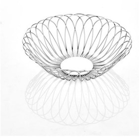 Resim Paslanmaz Yuvarlak Ekmek Ve Meyve Sepeti 26Cm 