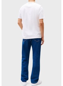 Resim Tommy Hilfiger Erkek T Shirt Mw0mw33691 Ybr Beyaz Beyaz 