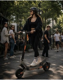 Resim Onvo Mx-02 1600 W Elektrikli Scooter Kasklı Siyah 