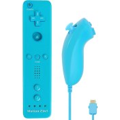 Resim Papajack Sol Sağ Mavi Set-2in1 Sol/sağ Kablosuz Denetleyici Nintendo Wii/wii U Video Oyunu Gamepad Motion Plus Cmos Sensörü Motor Kolu Aksesuarları (Yurt Dışından) 