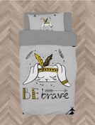 Resim Mekta Home Bebek Ve Çocuk Odası Cesur Ol Kızılderili Desenli Nevresim Takımı 