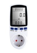 Resim Yuntech01 Eu 230v 50hz Akıllı Elektrikli Prizi - Gerçek Zamanlı Watt, Hz, Zaman Ve Maliyet Gösterici Lcd Ekranlı Enerji Ölçer 