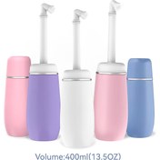 Resim 13.5oz 400ML Taşınabilir Peri Şişesi Seyahat için - 400ml Kapasiteli Elde Taşınabilir Bide, Kadınlar ve Erkekler için Uygun Tasarım, Kişisel Hijyen Temizliği için İdeal - Bebek Bezi Yıkama Nozulu 