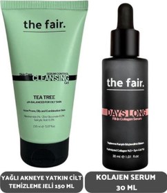 Resim the fair. Sebum Kontrol Yağlı Ciltler İçin Yüz Temizleme Jeli 150 ML + Kolajen Serum 30 ML 