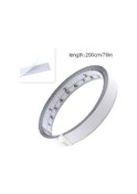 Resim 200cm Kendinden Yapışkanlı Ölçüm Bandı Çelik Tezgah Cetveli Mm İnç Sol Sağ Okuma Aracı İş İçin Ağaç İşleme Testeresi Çizim 