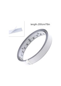 Resim 200cm Kendinden Yapışkanlı Ölçüm Bandı Çelik Tezgah Cetveli Mm İnç Sol Sağ Okuma Aracı İş İçin Ağaç İşleme Testeresi Çizim 