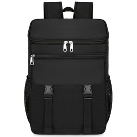 Resim Gajeena Termal Sırt Çantası - Sızdırmaz, Taşınabilir Soğutucu Çanta Siyah Siyah 