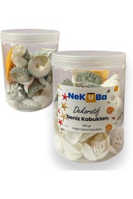 Resim Genel Markalar Nekuba Akvaryum, Teraryum,Saksı, Süsleme için Karışık Dekoratif Doğal Deniz Kabukları, 250gr 