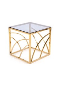 Resim Arina Gold Metal Yan Sehpa 