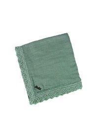 Resim Mim Eşarp Enba Pamuklu İğne Oyalı Namaz Ve Mevlüt Örtüsü 110x110 Cm Haki 