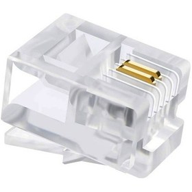 Resim RJ11 Konnektör Jack 100 Adet 