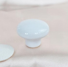 Resim SUME Modern Mantar Kulp Bebek Çocuk Genç Odası Çekmece Dolap Mobilya Kulpu Beyaz 