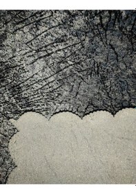 Resim Süngerli Koltuk Çekyat Örtüsü Damar Desenli Parlak Antrasit Gri 
