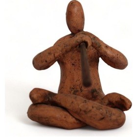 Resim Ney Çalan Adam Seramik Heykel 