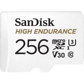 Resim Sandisk High Endurance 256GB 100/40MB/S Microsdxc C10 V30 Adaptörlü Hafıza Kartı SDSQQNR-256G-GN6IA 