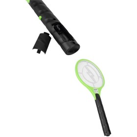 Resim Techmrt Sessiz Ve Etkili Böcek Öldürücü Üç Katmanlı Koruyucu Izgaralı Elektronik Sineklik 