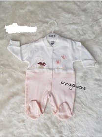 Resim Candysbebe Bebek Tulumu Pembe 