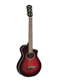 Resim Yamaha Apxt2drb Elektro Akustik Gitar Dark Red Burst 