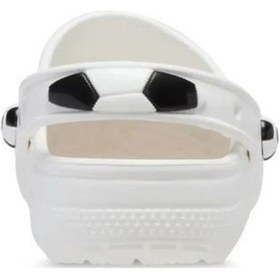 Resim Crocs 210157 Soccer Ball 103 Whıte Black Çocuk Terlik Beyaz 