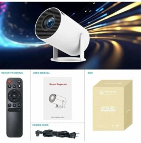 Resim 300PRO 4K Destekli Android 12 Akıllı Projeksiyon Cihazı 200ANSI 130 Inç Ekran Wifi Bluetooth HDMI 