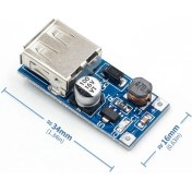 Resim Alkatronik Dc 0.9V-5V 5V Dc Usb Boost Stepup Voltaj Yükseltici Güç Kaynağı 
