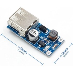 Resim Alkatronik Dc 0.9V-5V 5V Dc Usb Boost Stepup Voltaj Yükseltici Güç Kaynağı 