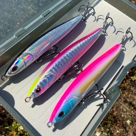 Resim 3'lü Paket Renkli Batan Minnow 20g Hızlı Geri Alma Balıkçılık Yemi Deniz Balıkçılığı Yem 