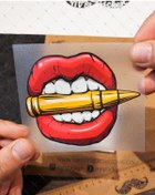 Resim Bay Etiket Msl126 Kursun Isiran Dudak Etiketi 