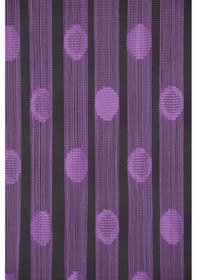 Resim Küçük Puanlı Model Mor Renk Hazır İp Perde 300 270 Cm Mor 