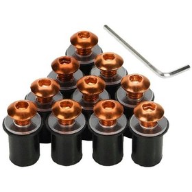 Resim Homyl 10 Parça Evrensel Ön Cam Cıvataları Vida Kiti M5 5mm Cıvata 