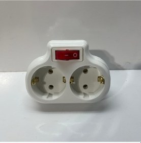 Resim İkili Anahtarlı Golyat Fiş Priz Beyaz Mutlusan 