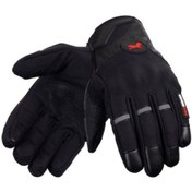Resim Motosiklet Eldiveni Soft Tpu Koruma Softjel Kumaş Telefon Dokunmatikli Motor Eldiven Siyah 
