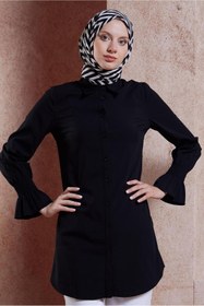 Resim Alvina GÖMLEK YAKA TESETTÜR TUNİK 44581 
