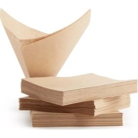 Resim Escobarista Pour Over Demleme Filtre Kağıdı - 100 'lü Paket Chemex Uyumlu Filtre Kağıdı 