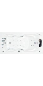 Resim Brooklyn Jakuzi 180x90, h:55 Comfort Hidromasaj Sistemli Küvet (Gövde + Metal ayak + Ön-Yan panel) 