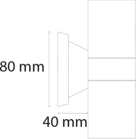 Resim Variolux Çift Yönlü GU10 Dış Mekan Armatür 2x5W 
