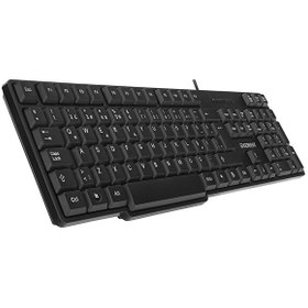 Resim Everest KB-517U Siyah 2 MT Bakır Kablolu USB Q Standart Klavye 