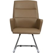 Resim Hunt Mobilya Vaga Kahverengi Deri Ofis Bekleme Koltuğu 