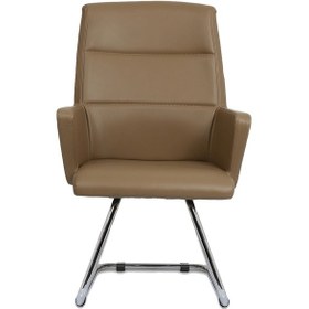 Resim Hunt Mobilya Vaga Kahverengi Deri Ofis Bekleme Koltuğu 
