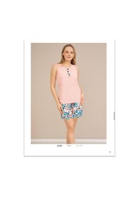 Resim Baha Perfect Club Kadın İp Askılı Şortlu Pijama Takımı 4368 - 1 Adet Pembe 