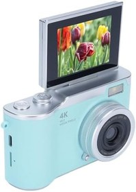 Resim Tbest 1080p dijital fotoğraf makinesi, 48 MP, yüksek çözünürlüklü 2,4 inç HD ekran 18 x elektronik zoom, dış mekan seyahat için ABS kompakt (yeşil) 
