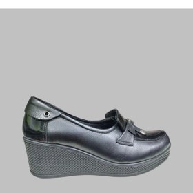 Resim Castle Black Cb-22519-1 Kadın Deri Ayakkabı Siyah 