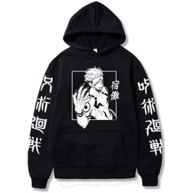 Resim GALASHOP Jujutsu Kaisen Gojo Satoru Baskılı Hoodie Model459 