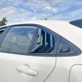 Resim Carmind Toyota Corolla Kelebek Cam Vizörü Piano Black 2019-2021 
