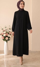 Resim Doque Çiçekli Elbise 63075 - siyah / 42 