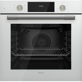 Resim Ferre QMS63CB - CS206 2'li Beyaz Cam Ankastre Set 