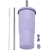 Resim Dilele Paslanmaz Çelik Inci Süt Çay Bardağı/pipet Yalıtım Bardağı, DL068 (Yurt Dışından) 